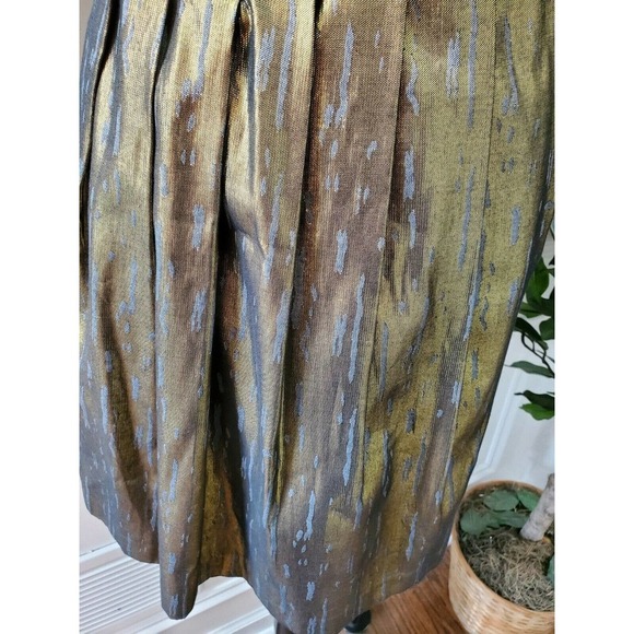 BCBGenerations Women's Golden PolyCotton Sleeveless Short Length Dress Size 10 - Picture 4 of 11